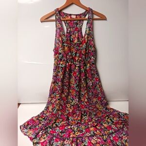 Floral Sleeveless Dress - Multicolor